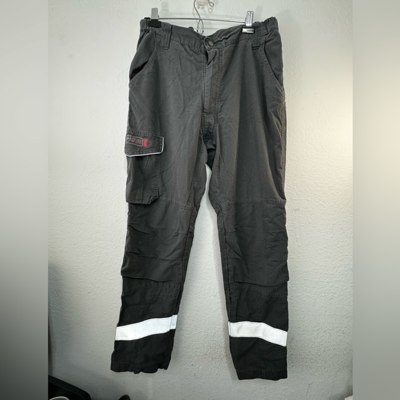 STRATA Men Cargo Pant 34x32 Flame Resistant Arc Cargo Pant Trousers SFX240 Grey - Picture 3 of 17